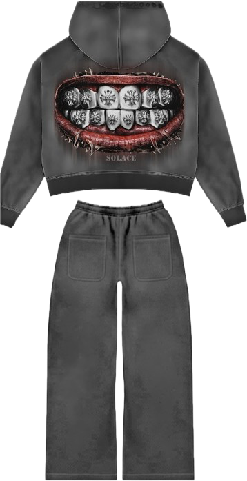 Grey Solace Hoodie Set back