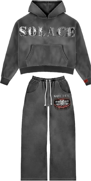 Grey Solace Hoodie Set